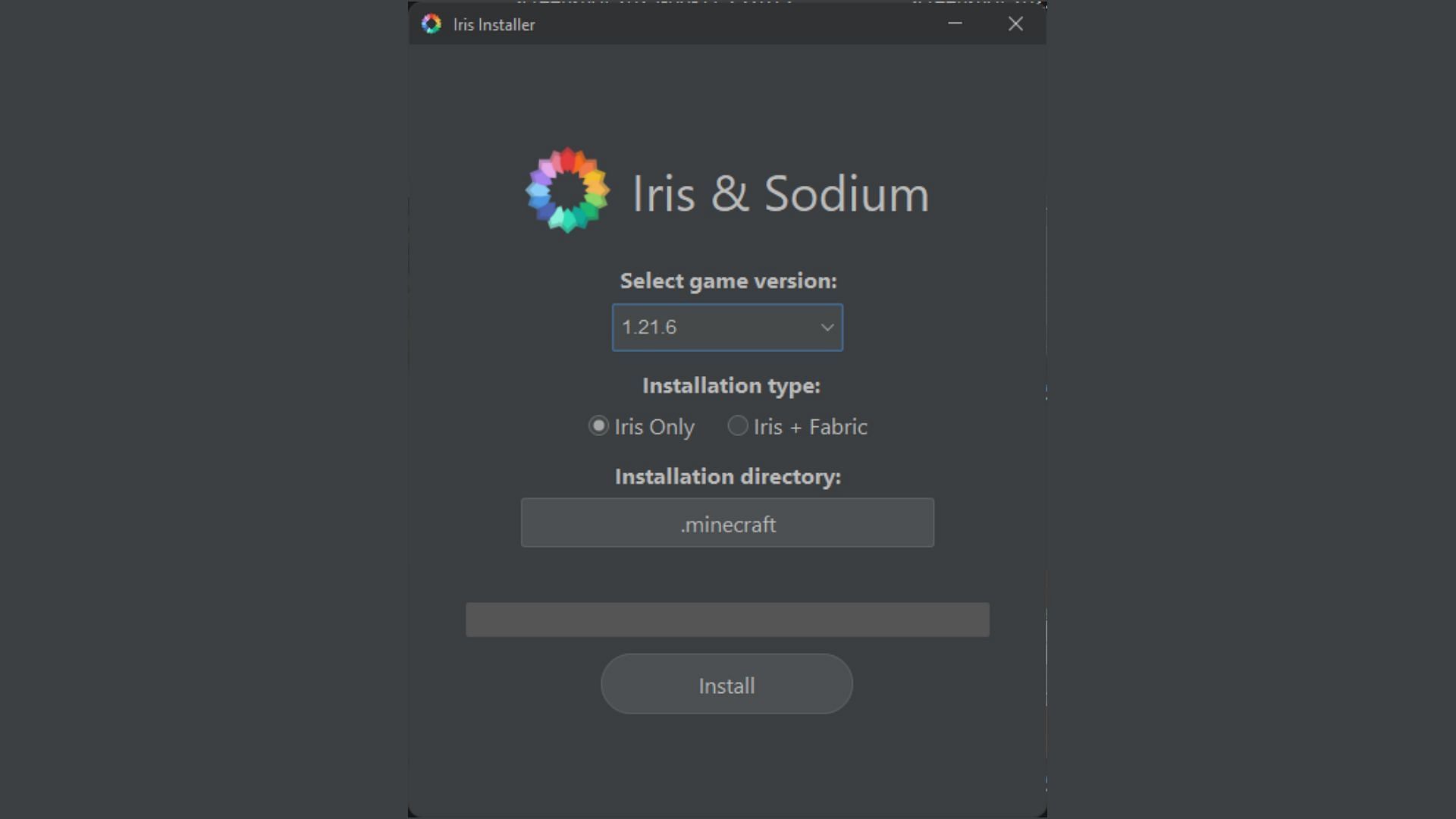 Iris Shaders installer can install Iris, Sodium, and even Fabric for Minecraft 1.21.8 (Image via Sportskeeda Gaming || Iris Shaders)